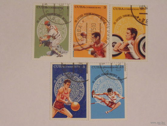 Куба 1975. 7 Пан-Американские игры. Спорт. Полная серия.
