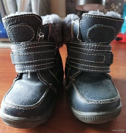 Зимние сапожки на цигейке, как новые, р-р 20