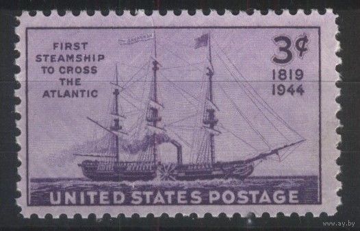 США - 1944 [Mi. 526]** MNH 125-я годовщина первого парохода, пересекшего Атлантический океан.
