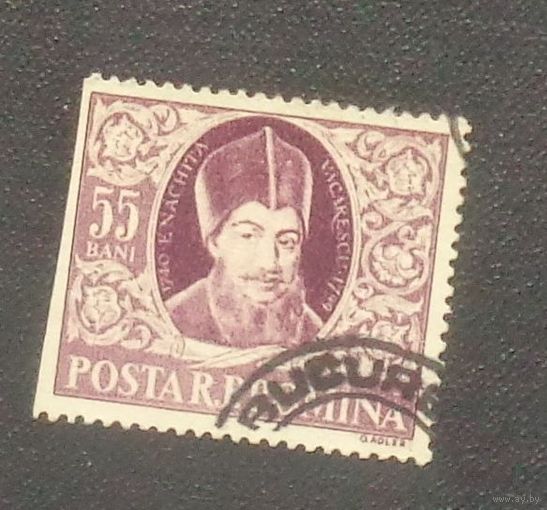 Вакареску Енакица (1740—1799). Румынский поэт. Румыния. Дата выпуска:1955-09-05
