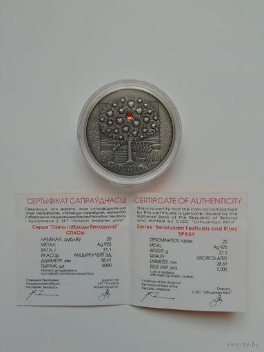 Спасы. 20 рублей 2009 г.