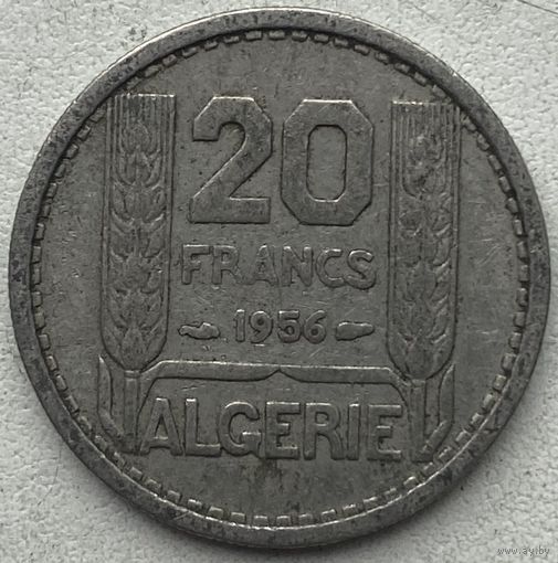 Алжир 20 франков 1956 г.