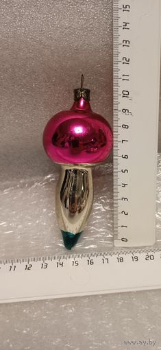 Ёлочная игрушка. Гриб. 3-18