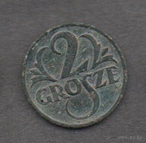 Польша. 2 гроша 1927