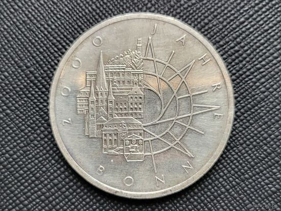 10 марок 2000 лет городу Бонн D ФРГ Серебро 15,5 грамма 625 пробы! ВОЗМОЖЕН ОБМЕН!