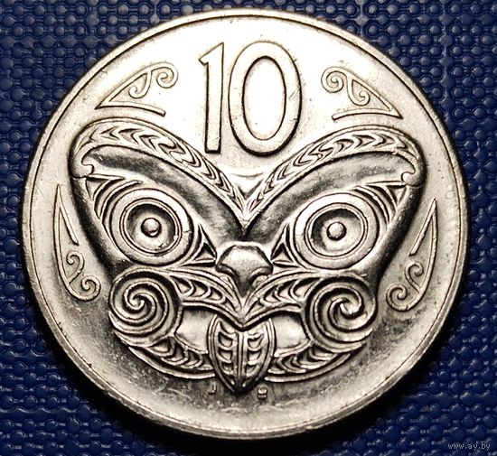 Новая Зеландия 10 центов 1987 г.