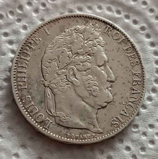 Франция 5 франков 1847