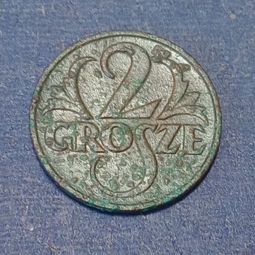 Польша. 2 гроша 1927