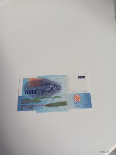КОМОРСКИЕ ОСТРОВА 1000 франков 2005 год
