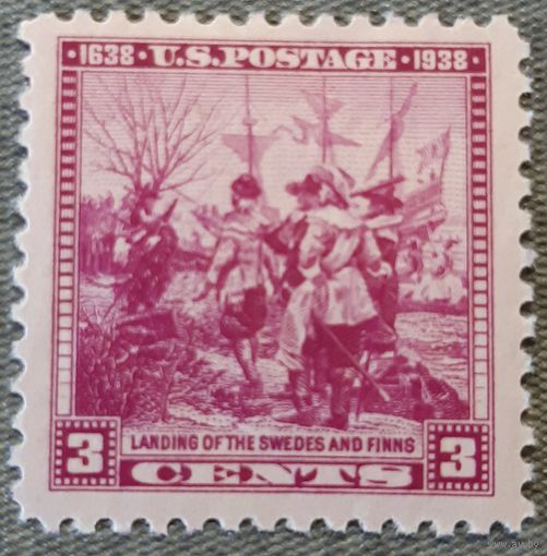 1938 Прибытие шведов и финов  США