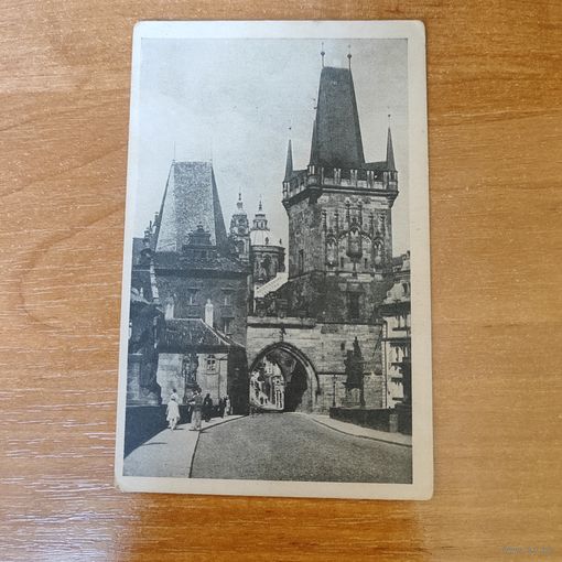 Открытка Прага - малостранские мостовые башни.