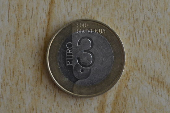 Словения 3 евро 2010 с 1 руб