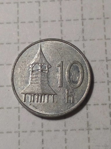 10 геллеров Словакия 2001 год