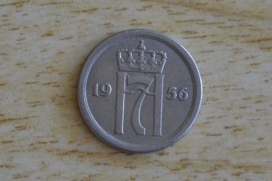 Норвегия 25 эре 1956