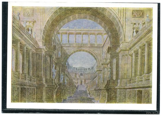 Пьетро Готтардо Гонзага. Эских занавеса. Музей Бахрушена. 1963