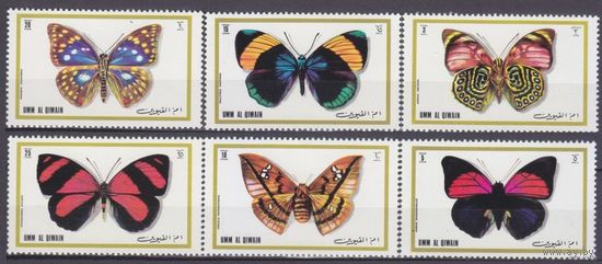 1972 Умм Аль Кивайн 623-628 Бабочки 5,00 евро