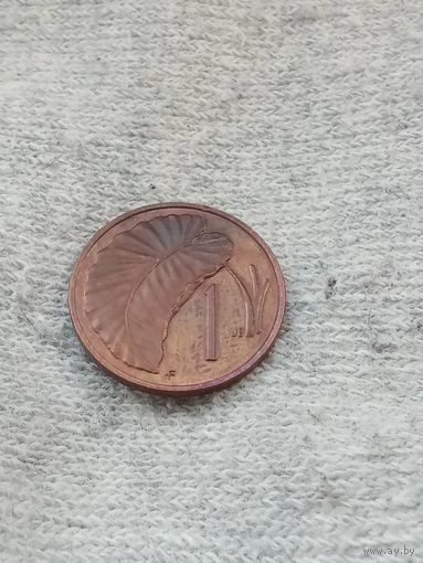 24. Распродажа коллекции! Острова Кука 1 цент, 1975 г. Из набора. Редкая! тираж 21 000!