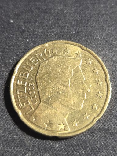 Люксембург 20 евроцентов 2013