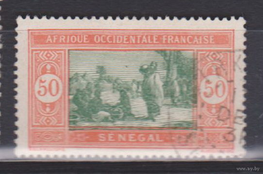 Французские колонии Рынок Сенегал 1922 год Лот 1