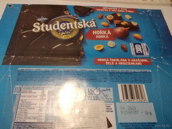 Обёртка от шоколада