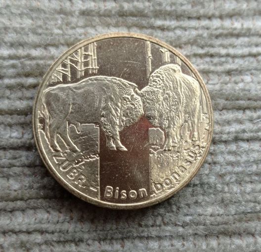 Werty71 Польша 2 злотых  2013  Зубр