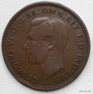 Великобритания 1/2 пенни 1940 2