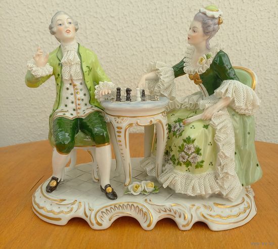 Игра в шахматы,Фольштедт,фарфор