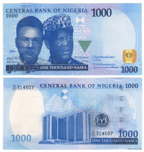 Нигерия 1000 найра 2024 год  НОВИНКА
