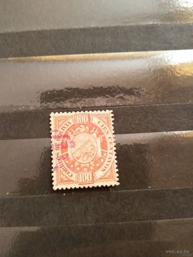 1894 Боливия герб дорогая концовка серии зуб 14 на 14 1/4 хорошая сохранность (2-2)