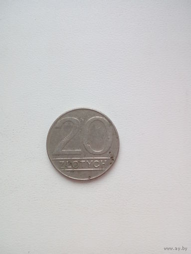 20 злотых 1989г. Польша