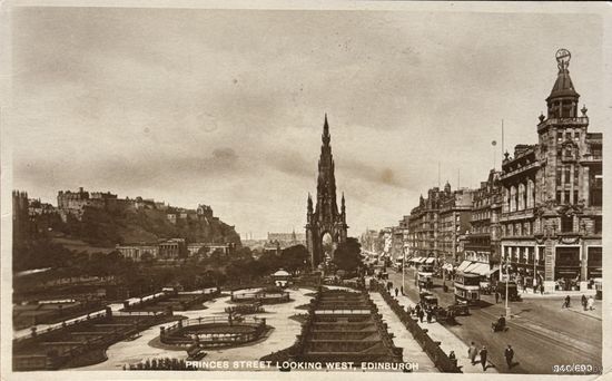 Открытка Шотландия Эдинбург