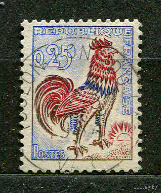 Галльский петух. Франция. 1962. Полная серия 1 марка