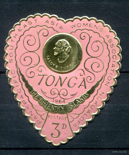 Британский протекторат - Королевство Тонга - 1964г. - королева Салоте Тупоу III, 3 P - 1 марка - MNH [Mi 142]. #4-B5-106-A-2