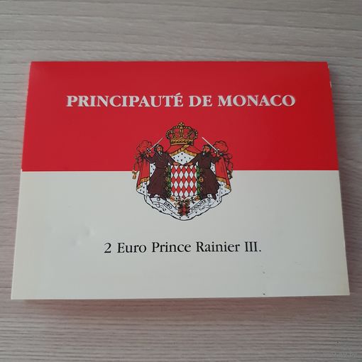 МОНАКО 2 ЕВРО 2003 ГОДА, КНЯЗЬ РЕНЬЕ III, В БУКЛЕТЕ