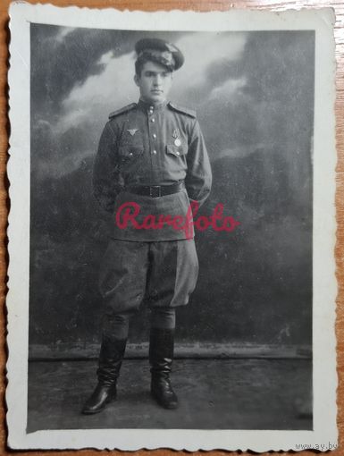 1947 Симферополь Григорий сестре военный награда знаки студийное фото типажи прошлого ретро