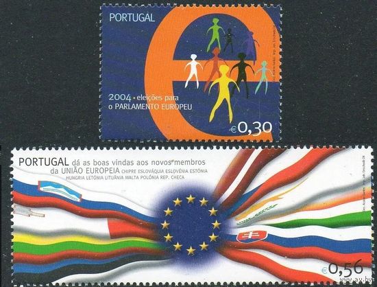 2004 Португалия 2816-2817 Европейский Союз 2,00 евро