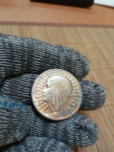 10 ЗЛОТЫХ 1932г.,БЕЗ КЛЕЙМА,ОРИГИНАЛ!В КОЛЛЕКЦИЮ!