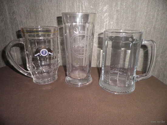 Бокалы пивные 3 шт.,Балтика,Дажынкi 2013 г.,Маладзечна.С рубля.
