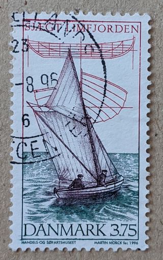 Дания.1996. лодка