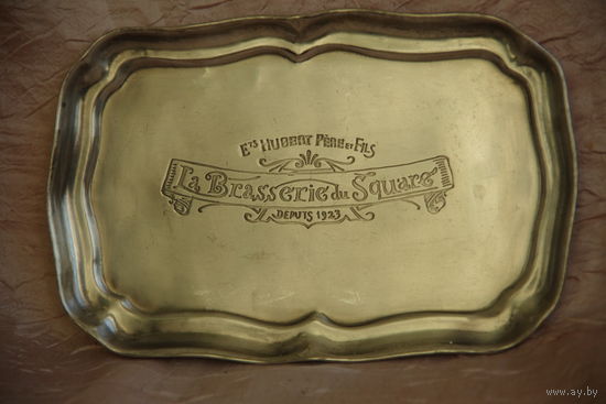 Поднос с серебрением   (  14,5 см х 22,5 см )