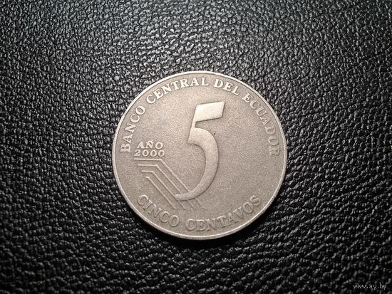 Эквадор 5 сентаво 2000