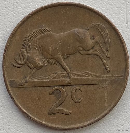 ЮАР 2 цента 1988 г.