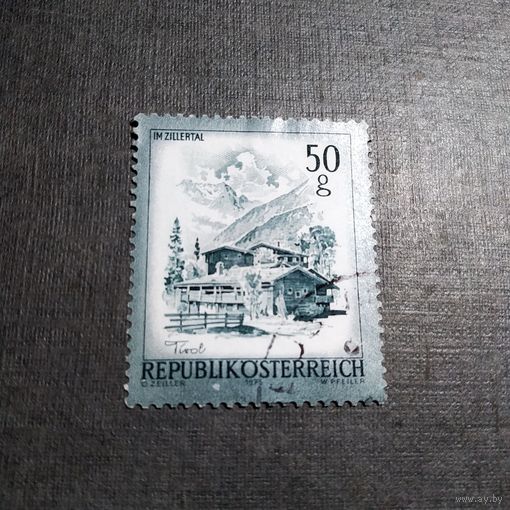 Марка Австрия 1975 год Пейзаж