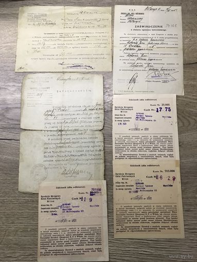 Документы.Вильно железная дорога.цена за все.