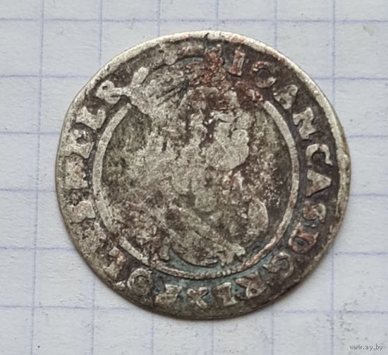 6 грошей 1665 год. Шестак.