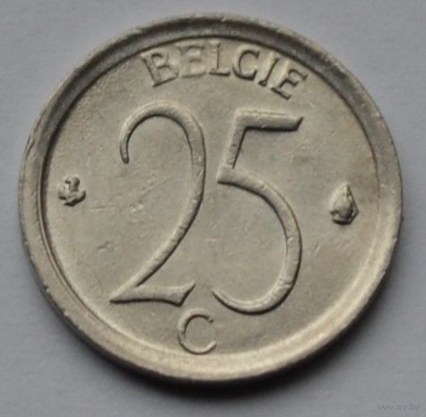 Бельгия, 25 сантимов 1971 г. 'BELGIE'.