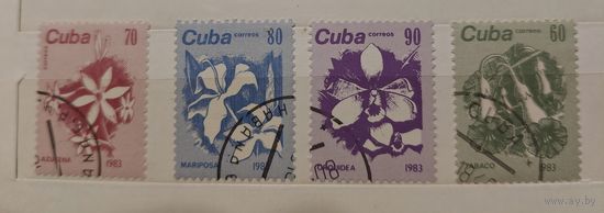 РАСПРОДАЖА КОЛЛЕКЦИИ. Куба, марки "цветы"