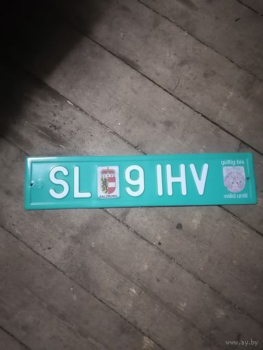 Номерной знак Австрия.