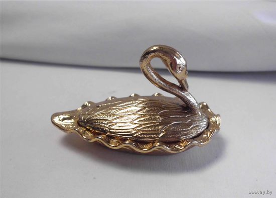 Шкатулка Таблетница Бонбоньерка Лебедь