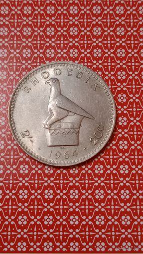 Родезия 20 центов 1964